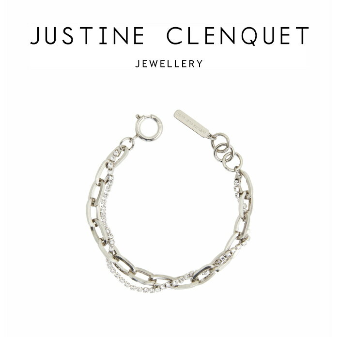 ジュスティーヌクランケ Justine Clenquet Kirsten palladium bracelet キルステン パラジウム ブレスレット スワロフスキー レディース