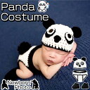ベビー ニューボーンフォト 衣装 動物 パンダ コスチューム ニット パンツ 帽子 靴下 セット コスプレ 写真撮影 記念写真 小道具 男の子