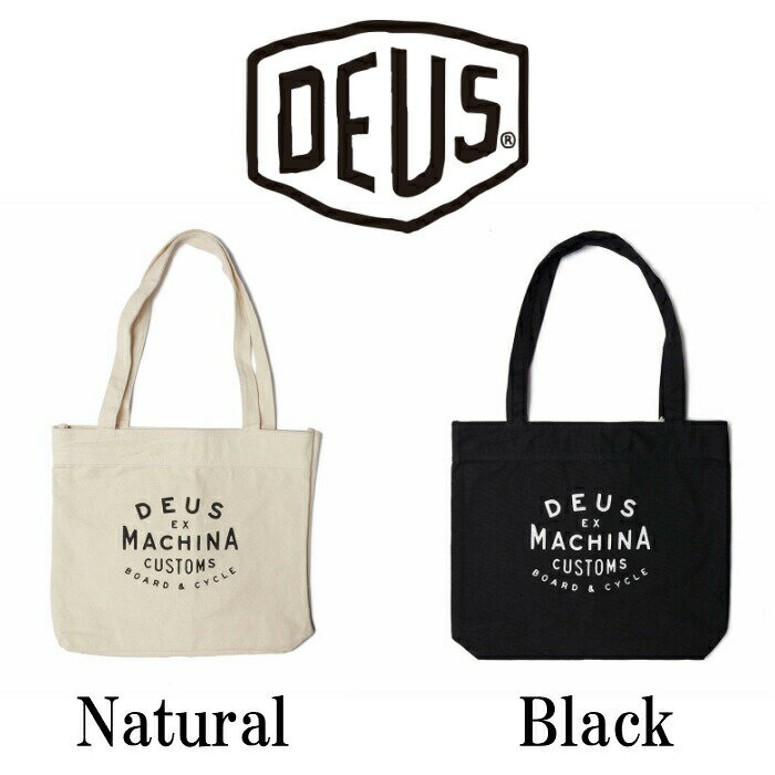 DeusExMachina デウスエクスマキナ トートバッグ New Classics Tote Natural Black バッグ かばん ナチュラル ブラック 手さげ キャンバス トート Deus Ex Machina