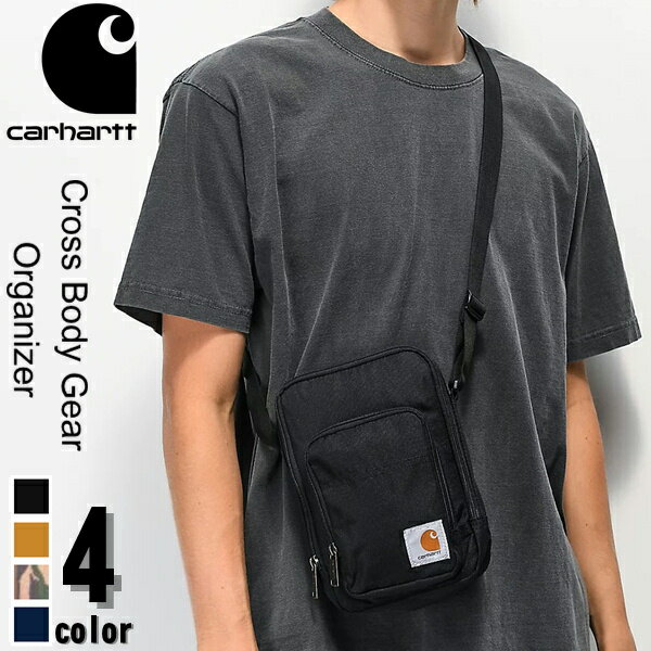 カーハート Carhartt ショルダーバッグ サコッシュ かばん ブラック 黒 クロスボディ ミニバック 定番 ロゴ 秋冬 アクセサリー ワークウェア Legacy Cross Body Gear Organizer メンズ レディース 正規品[鞄]