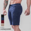 ヘラヒーロー HERA x HERO DLUXX SHORTS ショートパンツ ハーフパンツ ショーツ 短パン スエットパンツ メンズ ジムウェア スポーツウェア 重ね 大きいサイズ スポーティ 筋トレ[衣類]