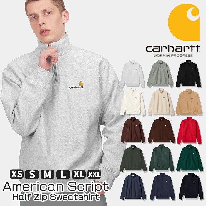 J[n[g n[tWbv XEFbg Carhartt WIP Half Zip American Script Sweatshirt O[ ubN 15J[ NH[^[Wbv Z[^[ S H~ AE^[ gbvX [NEFA Y fB[X Ki[ߗ]