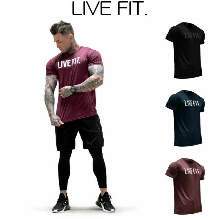 リブフィット LIVE FIT Core Tech Tee 半袖 Tシャツ メンズ 筋トレ ジム ウエア スポーツウェア 正規品 衣類