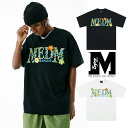 MEDM ミスターエンジョイダマネー オーバーサイズ ロゴ 半袖 Tシャツ LOGO アメリカン ストリート ヒップホップ トレンド 長袖 トップス メンズ レディース ユニセックス