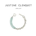 ジュスティーヌクランケ Justine Clenquet River bracelet リバー ブレスレット スワロフスキー パラジウム レディース