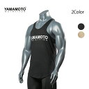 YAMAMOTO NUTRITION ヤマモトニュートリジョン MAN TANK TOP タンクトップ ノースリーブ メンズ 筋トレ ジム ウエア スポーツウェア フィジーク ボディビル イタリア 正規品[衣類]