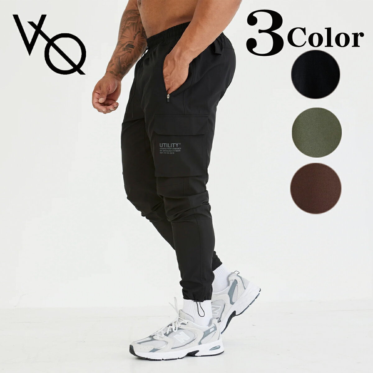 ヴァンキッシュ フィットネス VANQUISH UTILITY V3 TAPERED CARGO PANTS ユーティリティパンツ トラックパンツ ジョガー パンツ メンズ 筋トレ ジム ウエア スポーツ 正規品 衣類