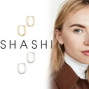 SHASHI シャシ ピアス 2個セット Cosmo Huggies ゴールド ホワイトゴールド ア ...