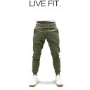 リブフィット LIVE FIT Athlete Joggers Olive/Black スウェットパンツ ジョガー パンツ メンズ 筋トレ ジム ウエア スポーツウェア 正規品 衣類