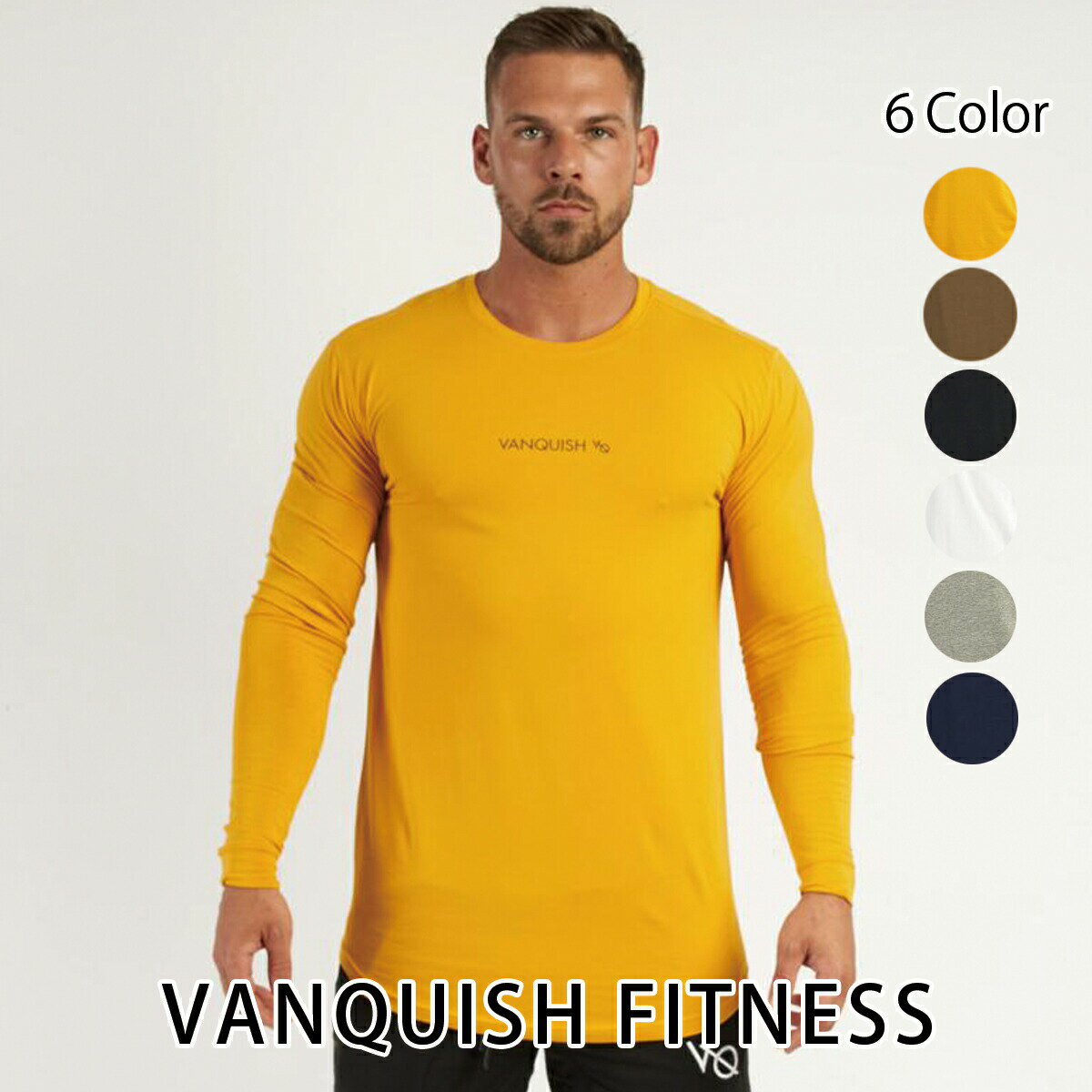 ヴァンキッシュ フィットネス 新作 VANQUISH FITNESS CORE MEN’S LONG SLEEVED T SHIRT 2 ロンT 長袖 Tシャツ メンズ 筋トレ ジム ウエア スポーツウェア イギリス 正規品 衣類