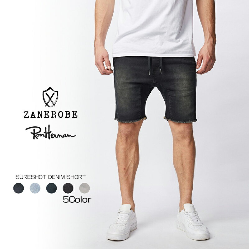 ZANEROBE  ǥ˥ 硼 5 SURESHOT DENIM SHORT 硼ȥѥ ϡեѥ ܥȥॹ  ֥å ֥롼 졼[]