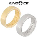 KING ICE キングアイス 指輪 リング 6MM STERLING SILVER WEDDING RING 14kゴールド 金 WHITE GOLD メンズ ブランド 人気 アクセサリー