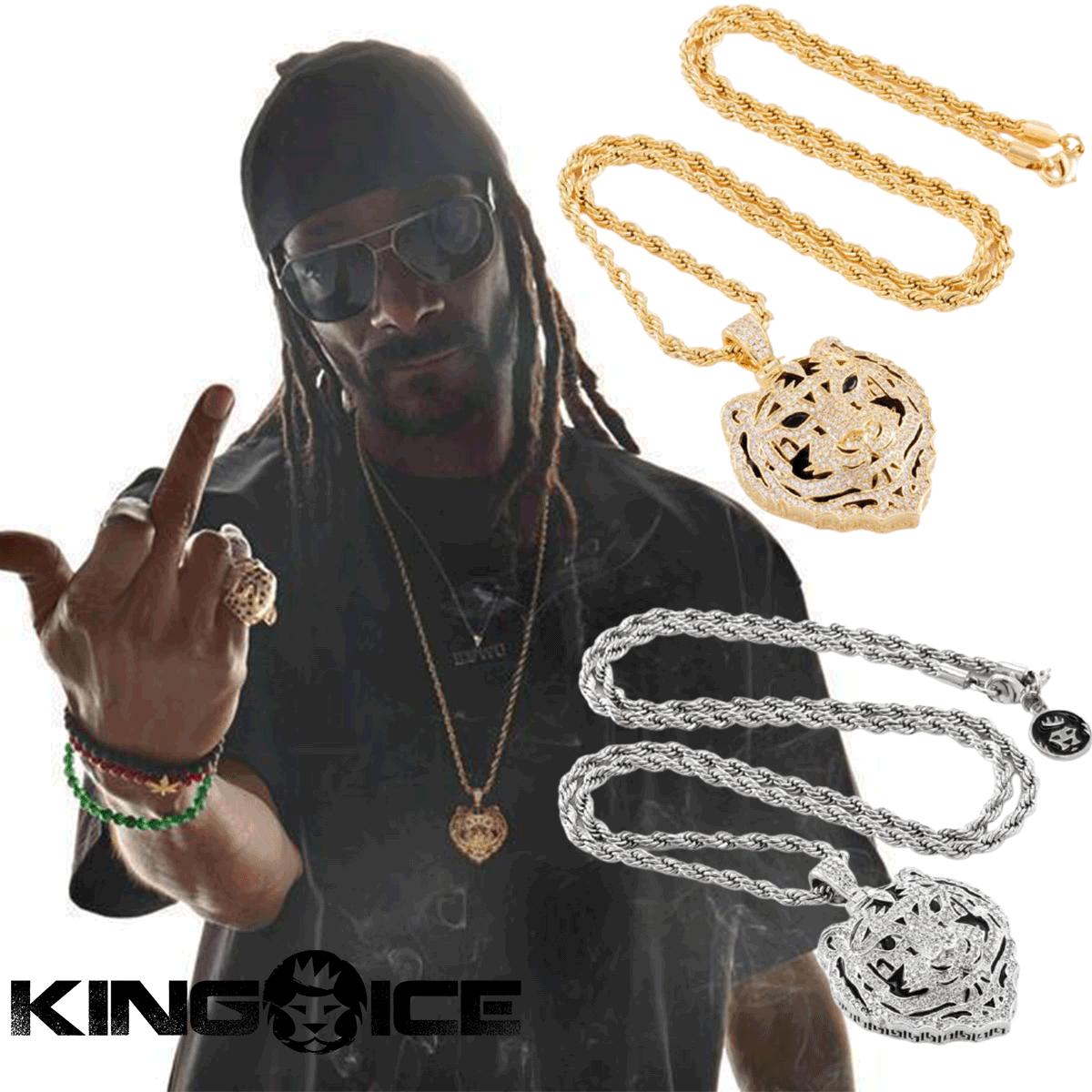 KING ICE キングアイス ネックレス チェーン SNOOP DOGG X KING ICE - BENGAL TIGER NECKLACE 14kゴールド 金 人気[アクセサリー]