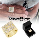 KING ICE LOACX w O RUN DMC X KING ICE - CLASSIC LOGO RING 14kS[h  WHITE GOLD Y uh lC[ANZT[]