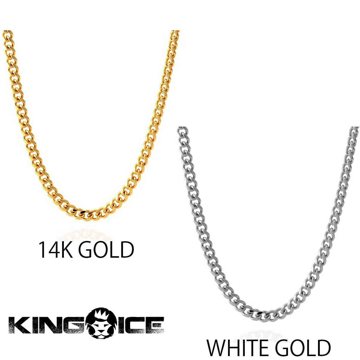 KING ICE LOACX lbNX `F[ 5MM MIAMI CUBAN CHAIN 14kS[h zCgS[h  lC[ANZT[]