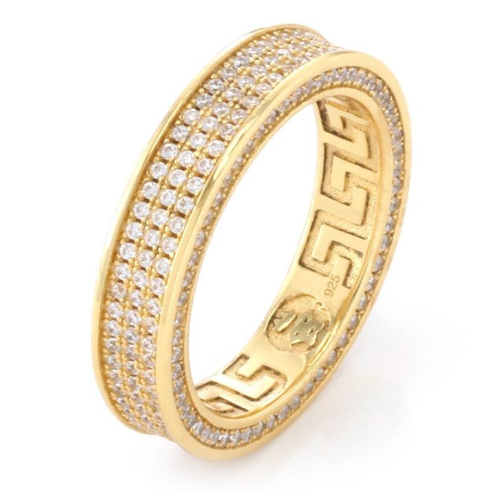 KING ICE キングアイス 指輪 リング TRIPLE-ROW INFINITY RING 14kゴールド 金 WHI...