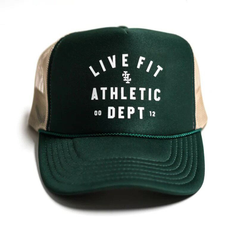 リブフィット LIVE FIT 帽子 ATHLETIC DEPT. FOAM TRUCKER キャップ ハット スナップ メンズ 筋トレ ジム フィットネス スポーツ トレーニング 正規品[帽子]