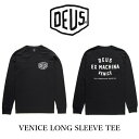 DeusExMachina デウスエクスマキナ プリント 長袖 Tシャツ ロンT ロゴT プリント バックプリント VENICE LONG SLEEVE TEE ブラック 黒 Deus Ex Machina メンズ[衣類]