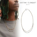 ジュスティーヌクランケ Justine Clenquet カート ネックレス Kurt necklace チョーカー パラジウム レディース メンズ[アクセサリ...