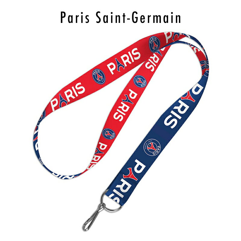 パリサンジェルマン ネックストラップ PSG WinCraft Paris Saint-Germain Primary Logo Lanyard 応援 グッズ 首掛け ロゴ ユニセックス..
