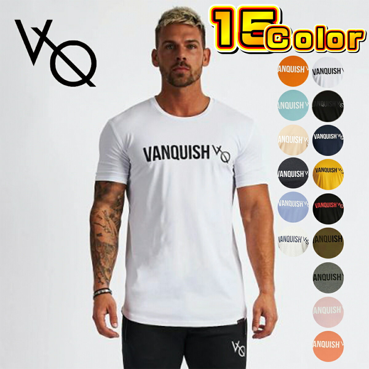 @LbV tBbglX VANQUISH FITNESS TRIUMPH T-SHIRT  TVc Y ؃g W EGA X|[cEFA CMX Ki[ߗ]