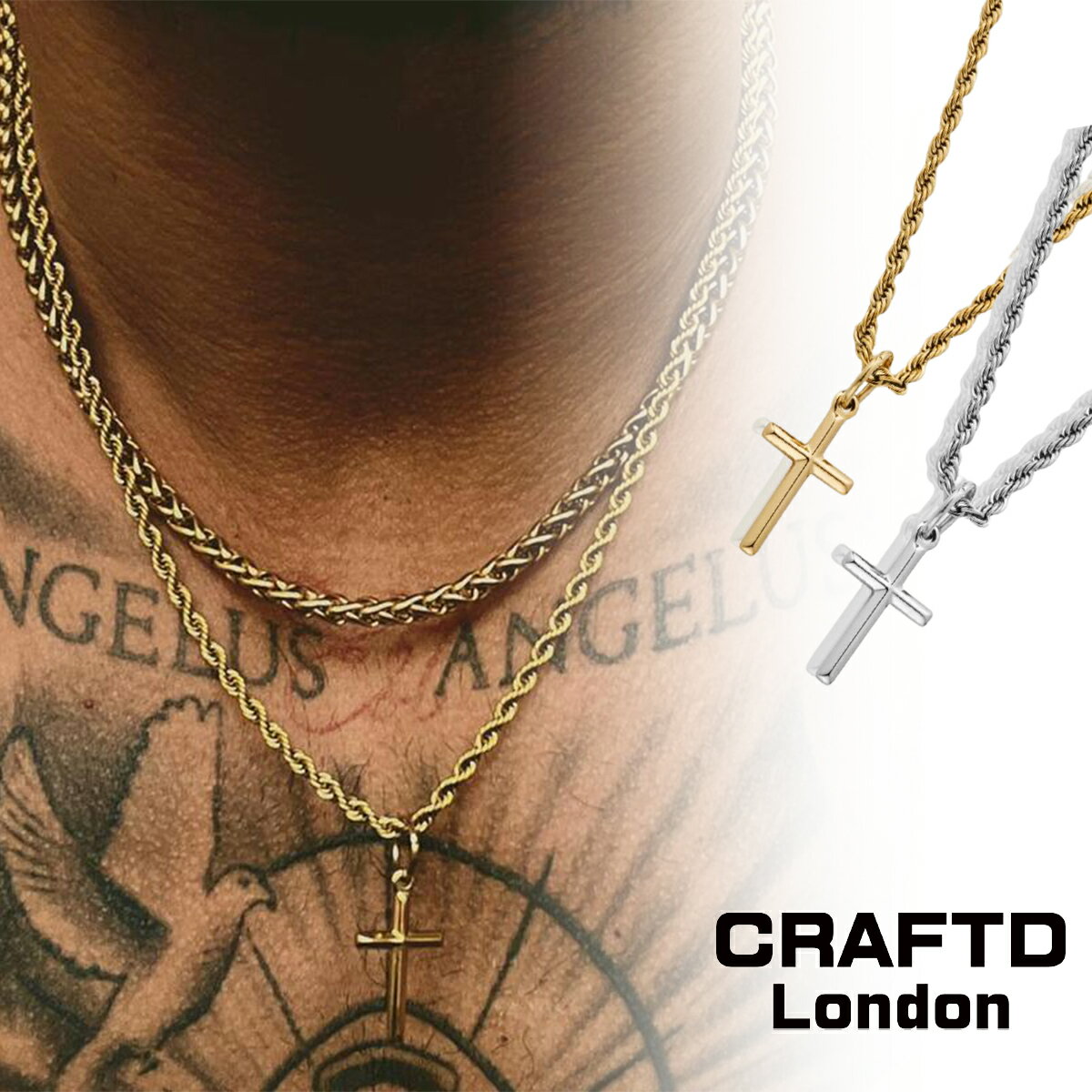 CRAFTD London lbNX Y CROSS \ NX S[h Vo[ 51cm Ntgh 18kS[h Vo[  lC[ANZT[]