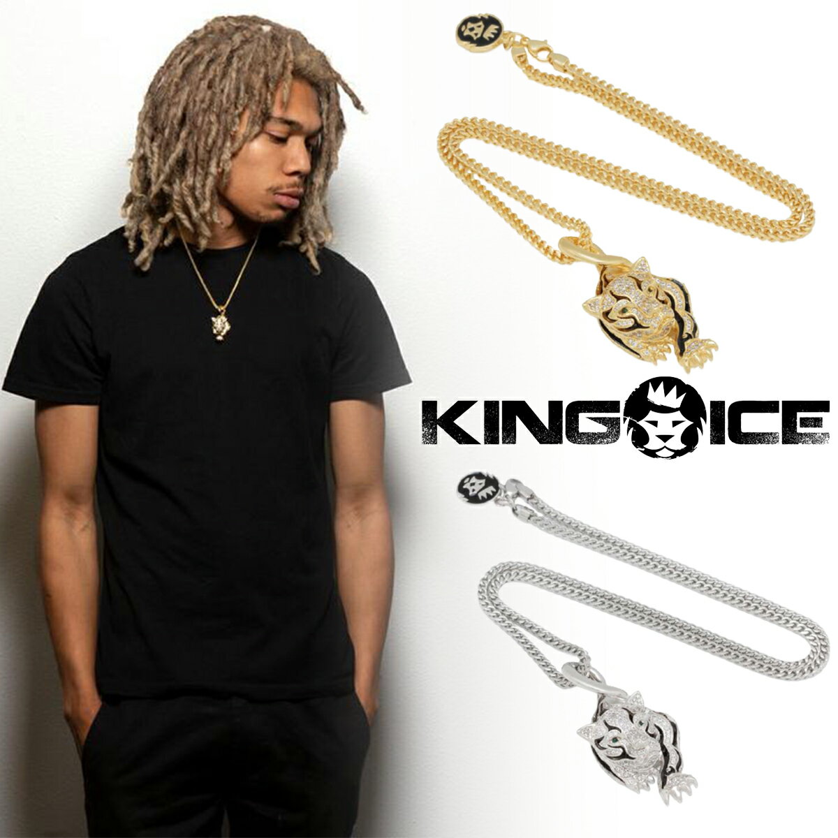 KING ICE LOACX lbNX PROWL PANTHER NECKLACE `F[14kS[h zCgS[h  lC[ANZT[]