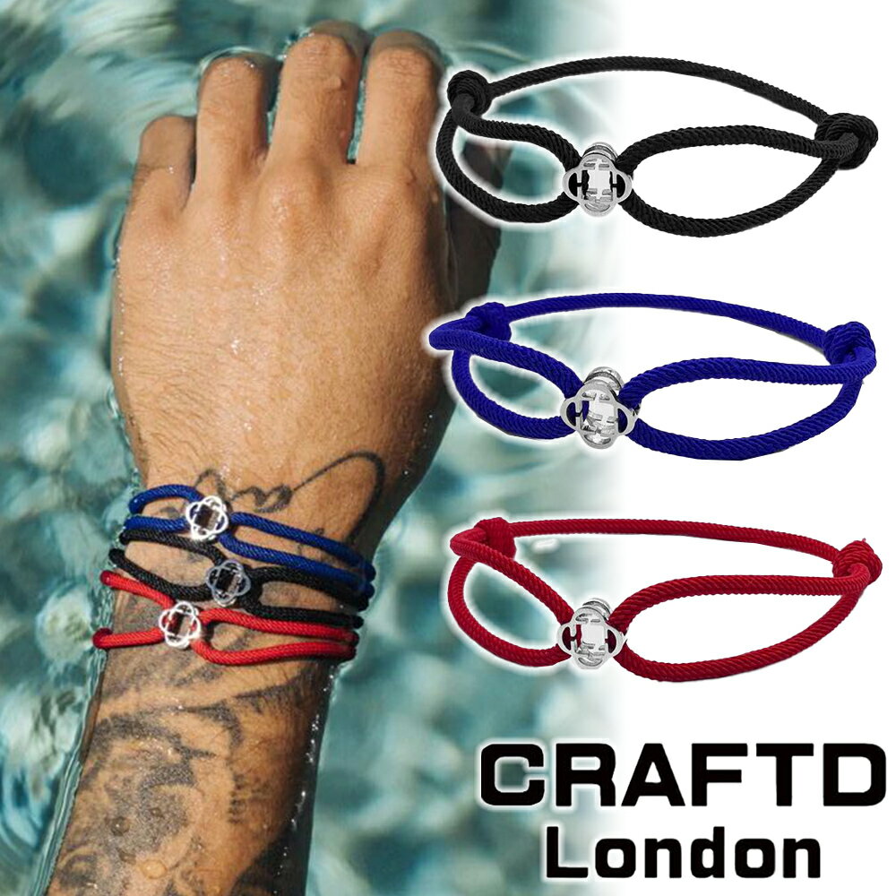 CRAFTD London Ntgh CORD BRACELET iC R[h uXbg Vo[ Y lC[ANZT[]