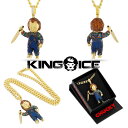 KING ICE キングアイス ネックレス CHUCKY X KING ICE - EVIL CHUCKY DOLL NECKLACE チェーン14kゴールド ホワイトゴールド 金 人気 アクセサリー