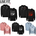 LIVE FIT リブフィット パーカー INTERNATIONAL ZIP UP HOODIE 5カラー トレーナー レディース スウェット 長袖 トップス 筋トレ ジム ウエア スポーツ 正規品 衣類