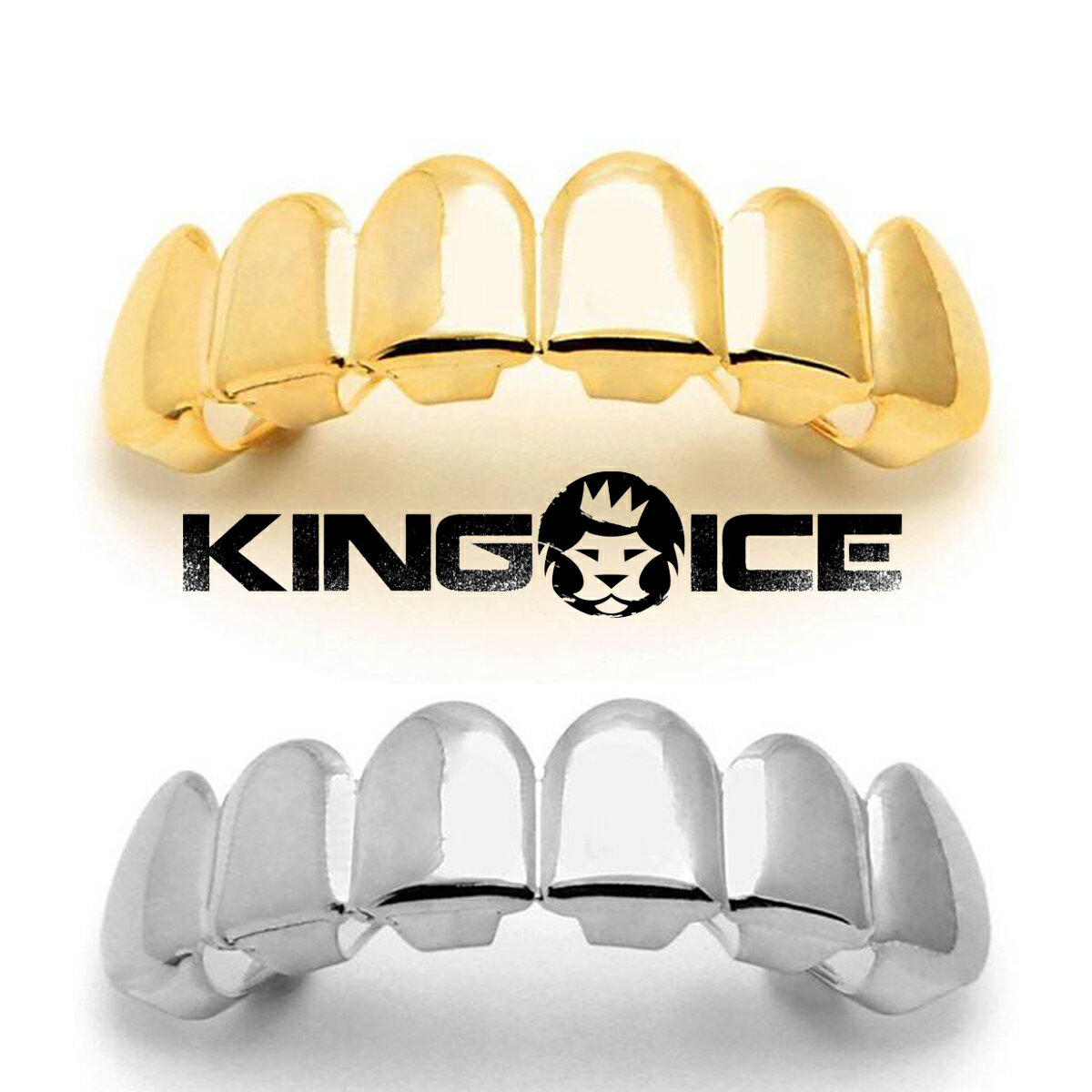 KING ICE キングアイス PLAIN TOP GRILLZ GOLD PLATINUM グリル14kゴールド ホワイトゴールド 金 人気[アクセサリー]