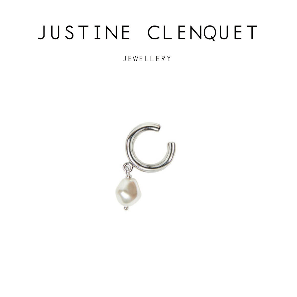 ジュスティーヌクランケ Justine Clenquet シドニー イヤーカフ Sidney earcuff パール レディース メンズ ユニセックス パラジウム アクセサリー