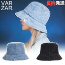 楽天WILLSバザール バケットハット VARZAR Stone wash denim bucket hat ロゴ デニム生地 バケハ 帽子 キャップ 深め ユニセックス 韓国 K-POP 芸能人 アイドル愛用 メンズ レディース 正規品 [帽子] ユ00582