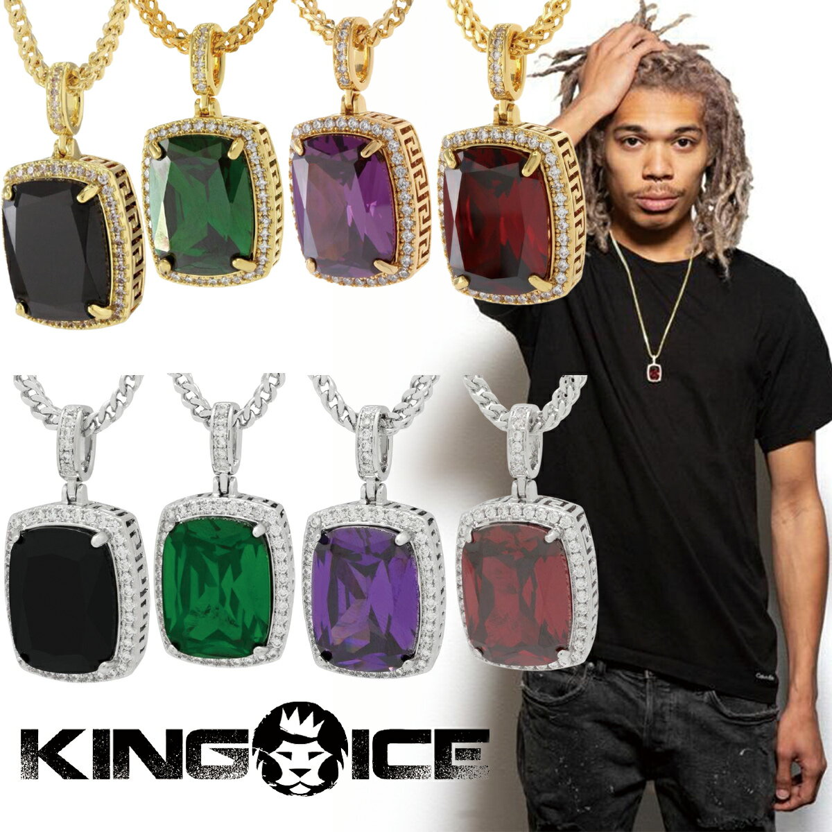 KING ICE LOACX lbNX CROWN JULZ NECKLACE `F[14kS[h zCgS[h  lC[ANZT[]