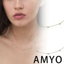 エイミーオー AMY O Clover Crystal Necklace 低アレルギー性 ゴールド シルバー ローズゴールド ネックレス クリスタル レディース アクセサリー