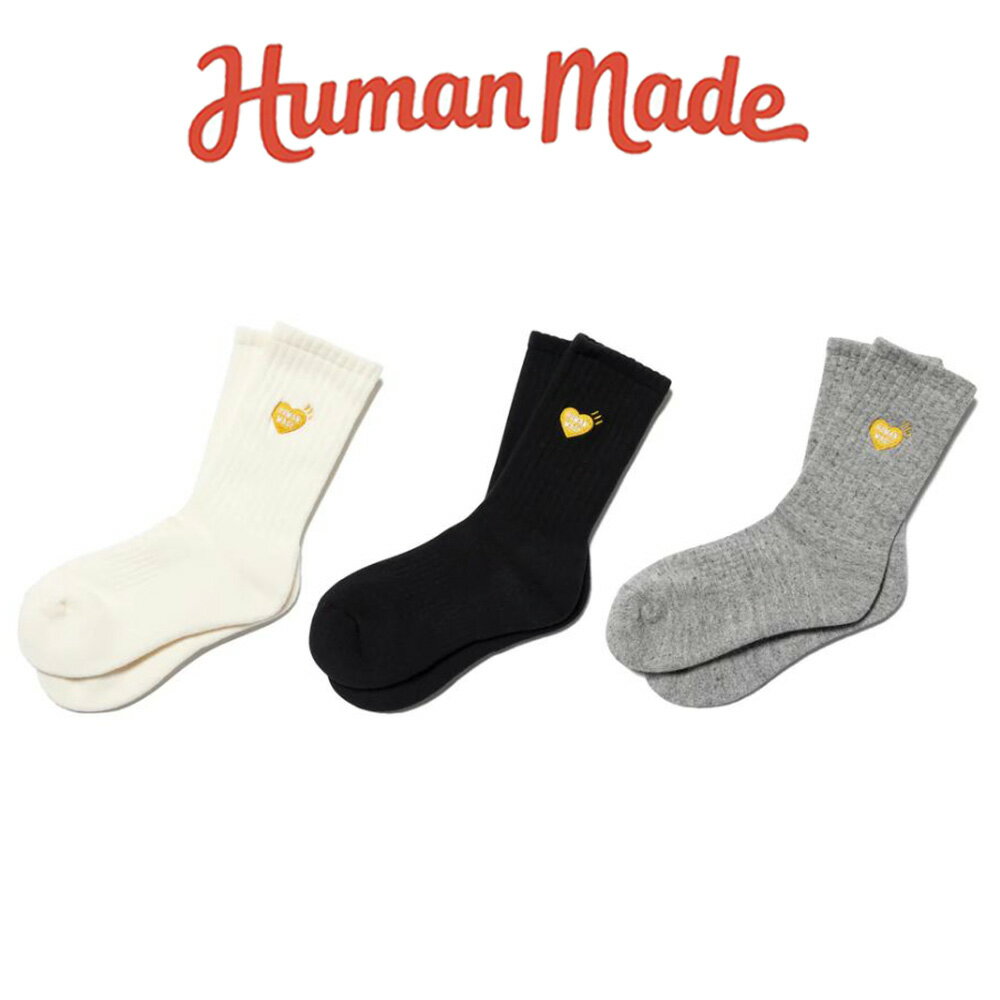 HUMAN MADE 靴下 ヒューマンメイド PILE SOCKS ソックス パイルソックス ロゴ アクセサリー ハート ロゴ メンズ レディース ユニセックス 正規品
