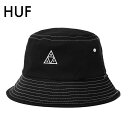 ハフ 帽子 レディース ハフ バケットハット HUF SET TT BUCKET HAT 帽子 ブラック ホワイトステッチ バケハ キャップ ロゴ メンズ レディース スケーター スケートボード 正規品 HT00717 [衣類]