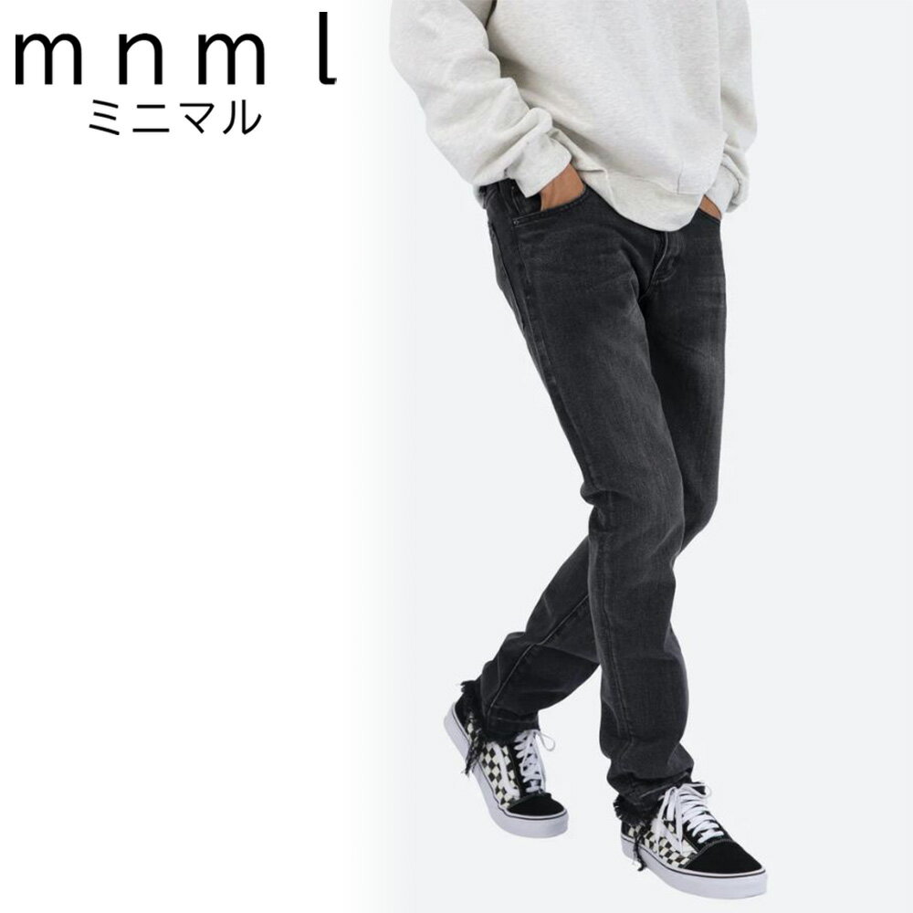 mnml デニム ミニマル スキニー パンツ D212 STRAIGHT DENIM ファッション おしゃれ スリム テーパード 韓国 ファッション メンズ 衣類