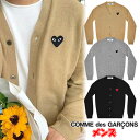 コムデギャルソン 長袖 ニット メンズ COMME des GARCONS PLAY ハートロゴ カーディガン ハート ロゴ プレイ 正規品 衣類