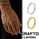 CRAFTD London Ntgh FLAT BAND RING w O 3MM S[h Vo[ Y 18kS[h  lC[ANZT[]