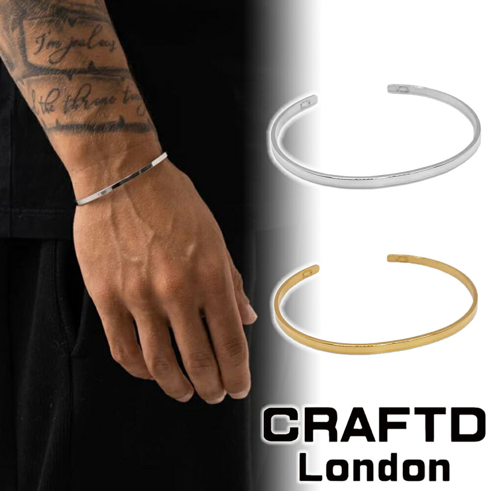 CRAFTD London Ntgh CLASSIC CUFF 3MM oO uXbg Jt Vo[ S[h 18K S[h   Y lC[ANZT[]