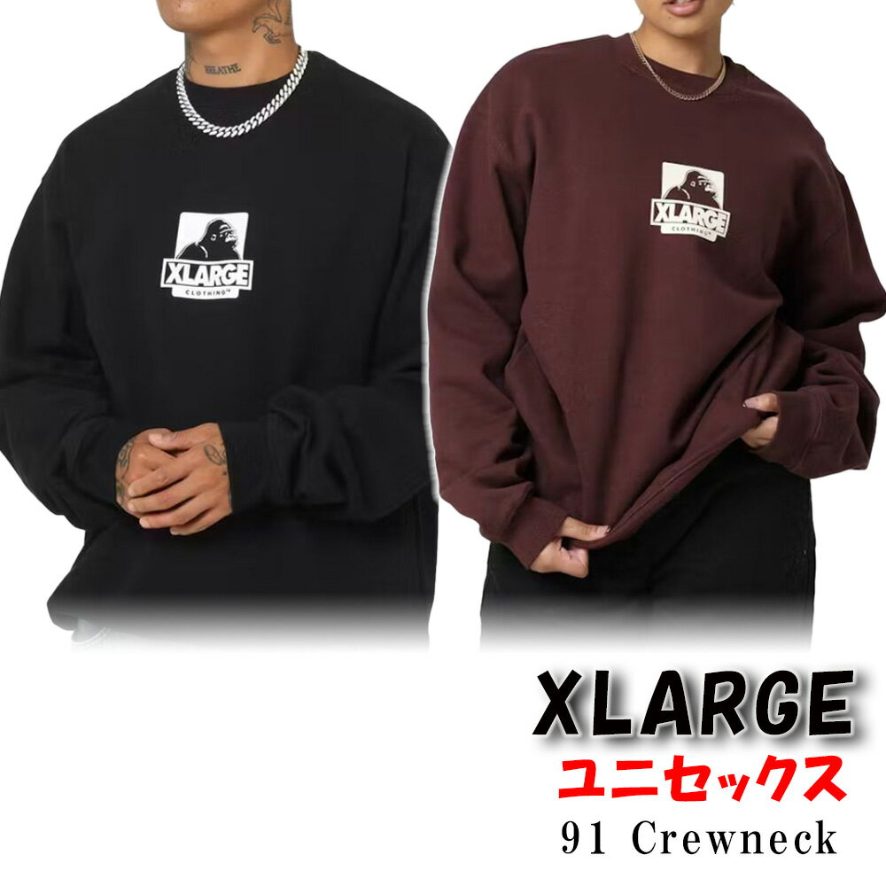 XLARGE XEFbg GNXg[W 91 Crewneck  g[i[ S gbvX Xg[g Y jZbNX Ki [ߗ]