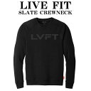 リブフィット LIVE FIT トレーナー SLATE CREWNECK スエットトップス メンズ 筋トレ ジム ウエア フィットネス スポーツ トレーニング 正規品ユ00572