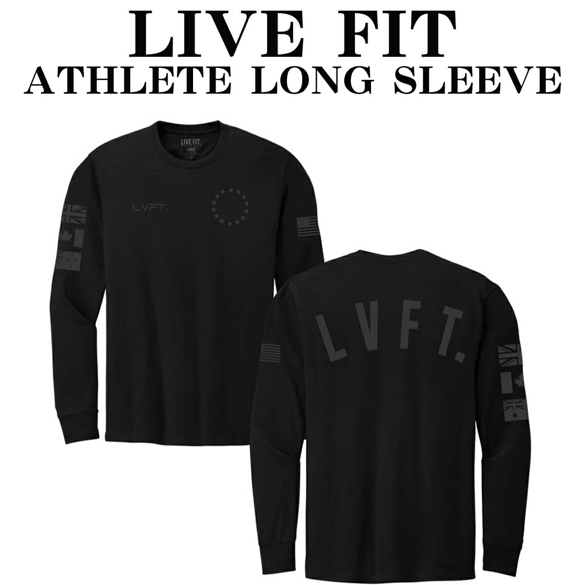 LIVE FIT utBbg ATHLETE LONG SLEEVE T  TVc gbvX Y ؃g W EGA tBbglX X|[c g[jO Ki[ߗރ00582]