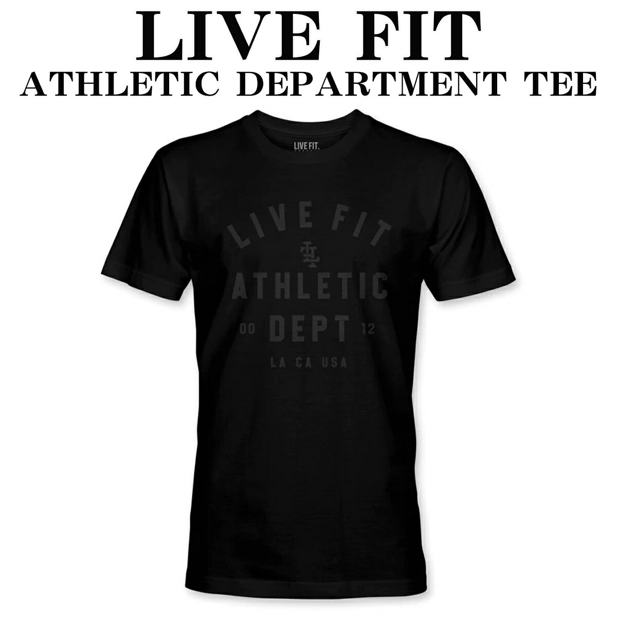 utBbg TVc LIVE FIT ATHLETIC DEPARTMENT TEE M[tBbg  gbvX Y ؃g W EGA tBW[N X|[c Ki[ߗ]00582