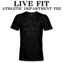 utBbg TVc LIVE FIT ATHLETIC DEPARTMENT TEE M[tBbg  gbvX Y ؃g W EGA tBW[N X|[c Ki[ߗ]00582