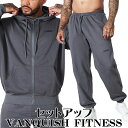 VANQUISH FITNESS @LbV ZbgAbv VANQUISH ESSENTIAL OVERSIZED O[ vI[o[p[J[ XEFbg WK[ pc ㉺Zbg ZbgAbv Y ؃g[ߗ] 00572