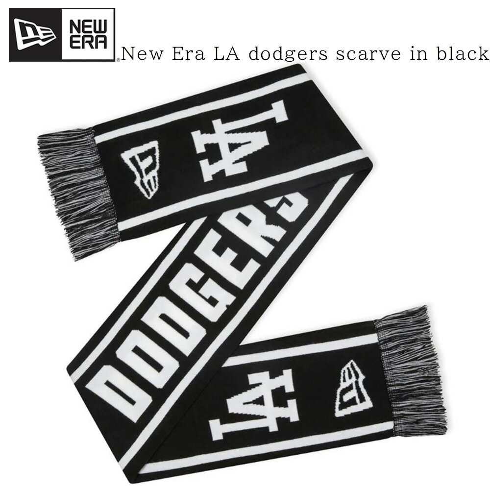 ˥塼 NEW ERA ǥ ޥե顼 LA dodgers scarve in black 󥼥륹 ɥ㡼  ǥ ˥å  []00582