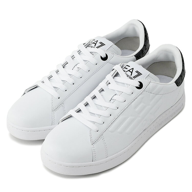 エンポリオ アルマーニ EMPORIO ARMANI EA7 Classic CC エンボスレザー スニーカー...