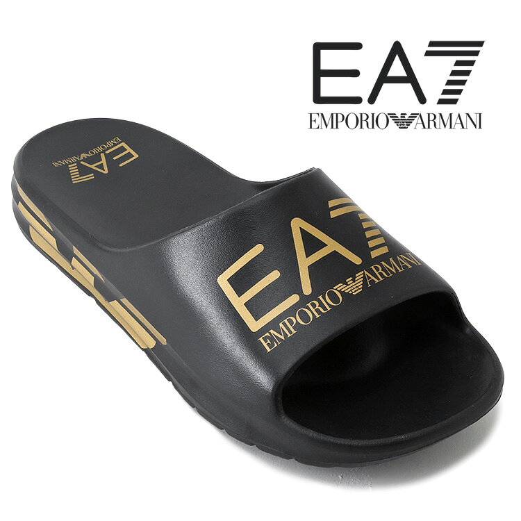 ブランドエンポリオ アルマーニ EMPORIO ARMANI 商品番号7X000356-AF18618 素材アッパー：エチレン酢酸ビニル 100%、ソール：エチレン酢酸ビニル 100% カラーMC021 仕様コントラストカラーの大きなEA7ロゴ入りバンド、滑りにくいラバーソール、ミッドソールにイーグルロゴ 生産国VETNAM 付属品商品タグ、BOX(輸入時に破損がある場合がございます) ◆エンポリオ アルマーニ EMPORIO ARMANI◆「Crusher Distance」スライドサンダル。幅広のバンドに、ひと際目を引く大きなEA7ロゴをあしらいました。ミッドソールにはイーグルロゴを配し、プールやビーチ、ジムへの持ち運びなど、幅広いシーンで活躍するスタイルに仕上げています。 表示サイズ（EUR) 40 40.5 41 41.5 42 42.5 43 43.5 44 日本サイズ（cm) 25.5 - 26.5 - 27 - 27.5 - 28 ※靴のサイズは、木型・デザイン等により若干変わることがあります。同じメーカーの靴でも商品によって異なる場合があります。 また、各ブランドにおいてサイズが異なることがございます。サイズ表は目安としてご利用ください。◆エンポリオ アルマーニ EMPORIO ARMANI◆EA7 スライドサンダル オーバーサイズロゴ ブラック×ゴールド7X000356-AF18618 MC021